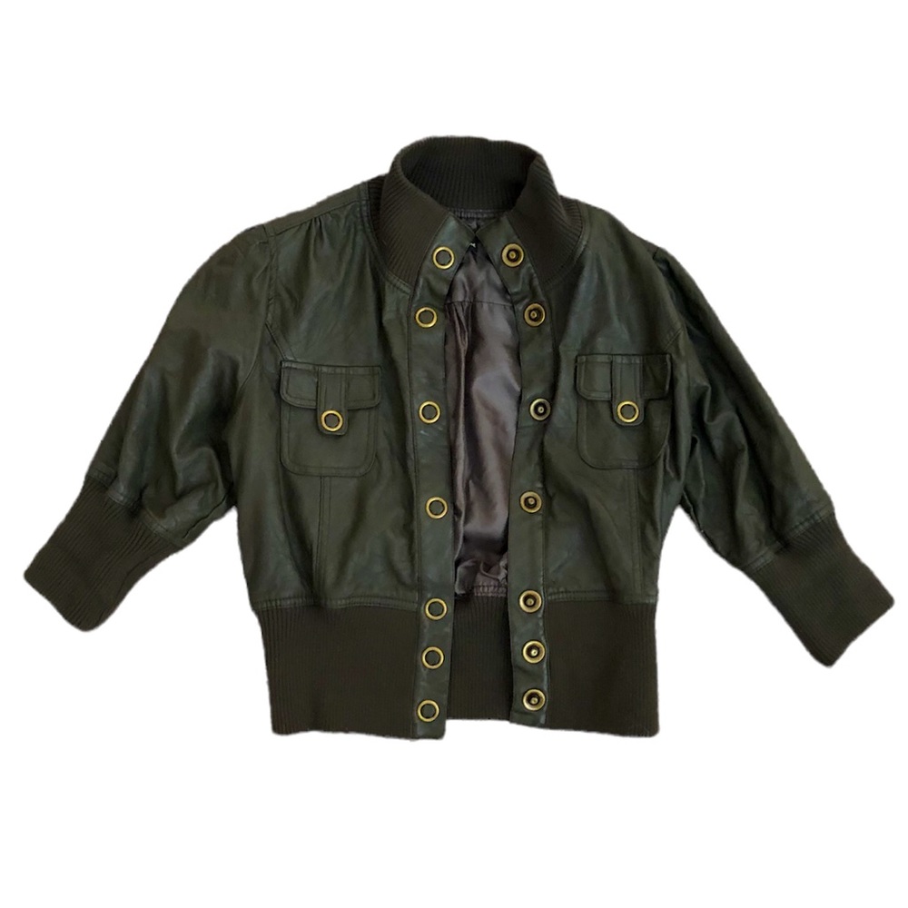 Forever 21 | Cropped Faux Leather Jacket | size M